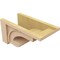 Ekena Millwork 11"W x 22"D x 11"H Wide Alma Rough Cedar Woodgrain TimberThane Corbel, Primed Tan CORUR11X22X11ALMRCPR - alternate 2